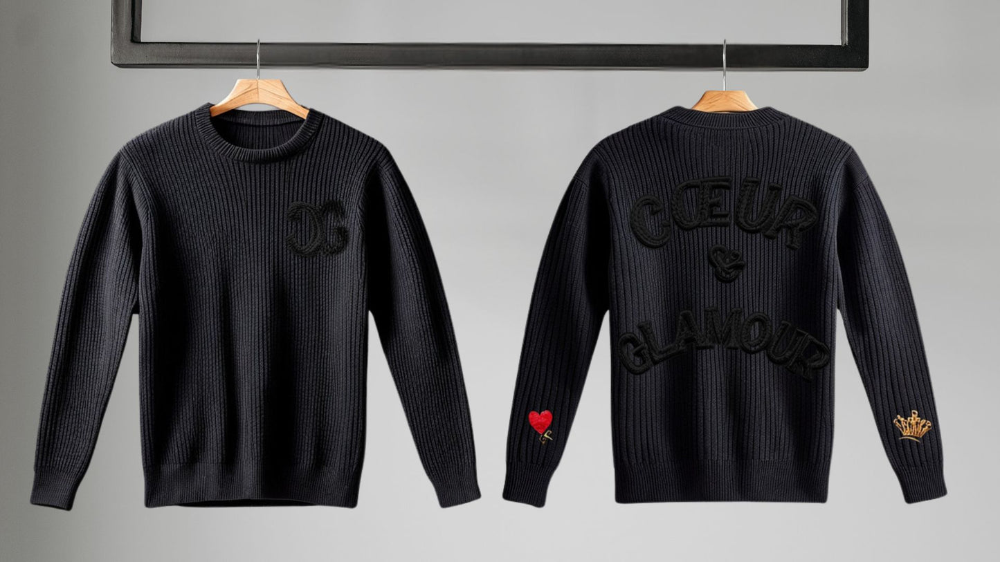 CŒUR STRICKPULLOVER BEIGE
