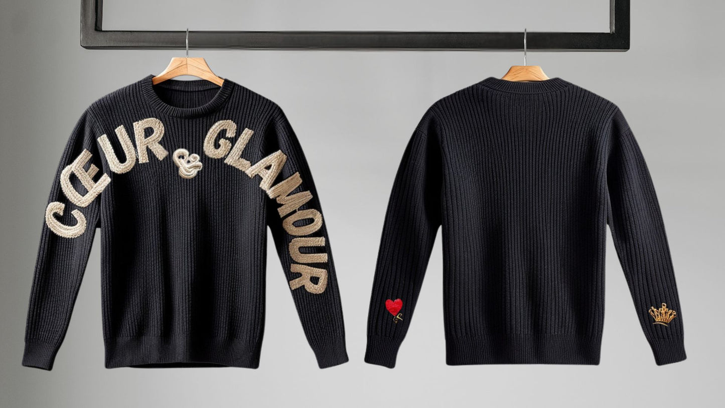 GLAMOUR STRICKPULLOVER BEIGE