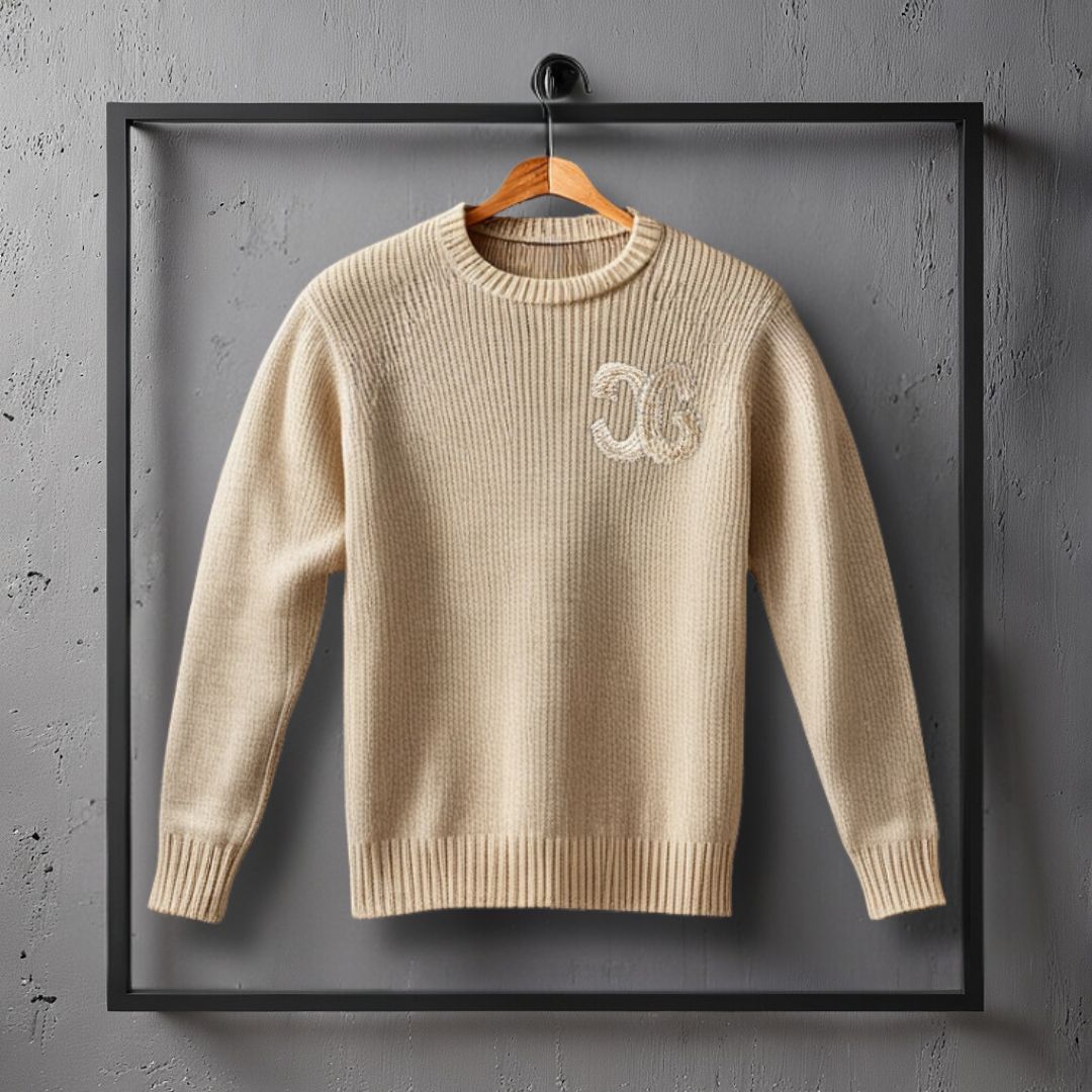 CŒUR STRICKPULLOVER BEIGE