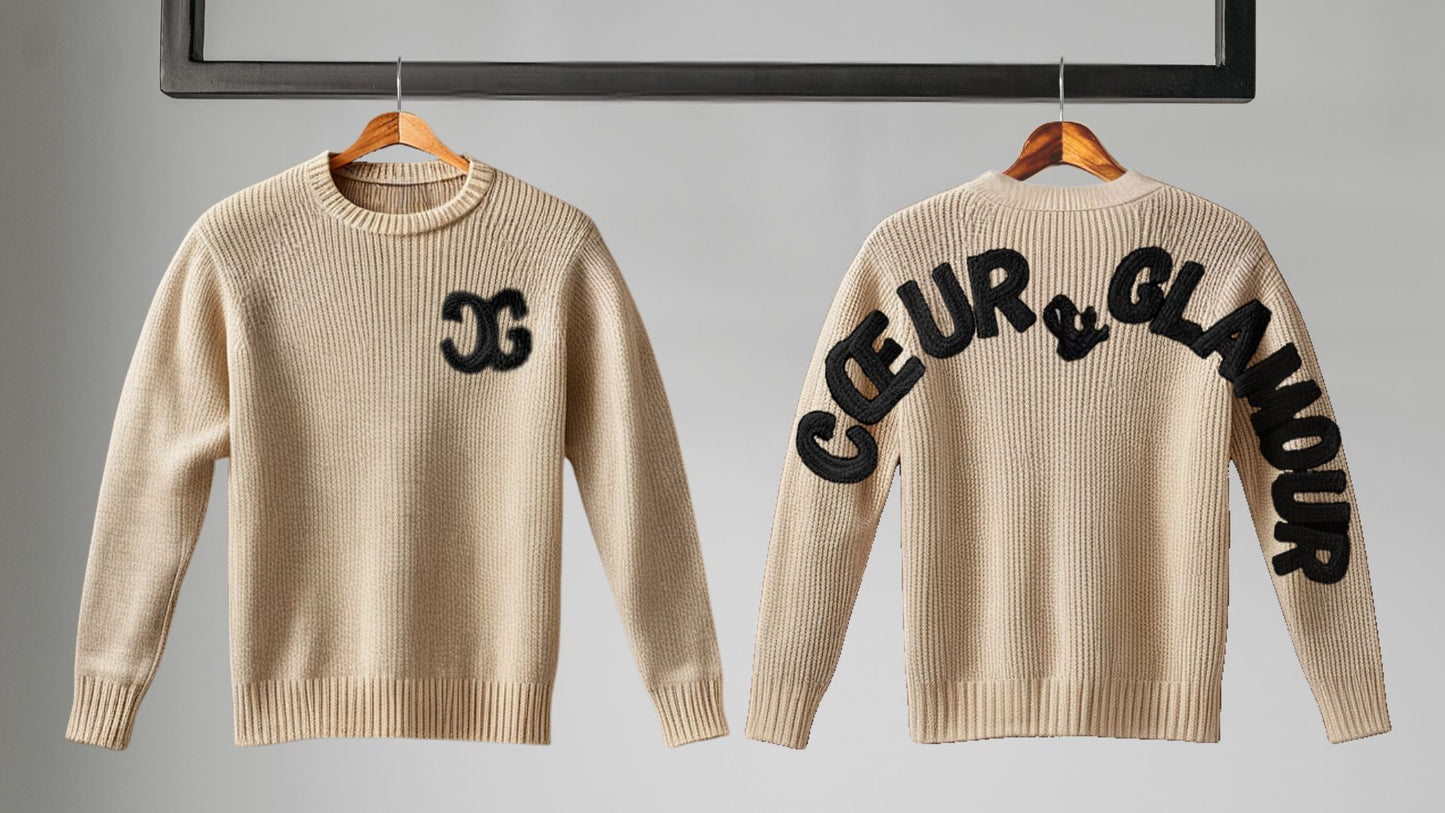 C&G SCWARZER STRICKPULLOVER