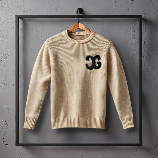 C&G BEIGE STRICKPULLOVER