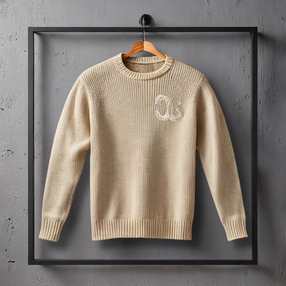 CŒUR STRICKPULLOVER BEIGE