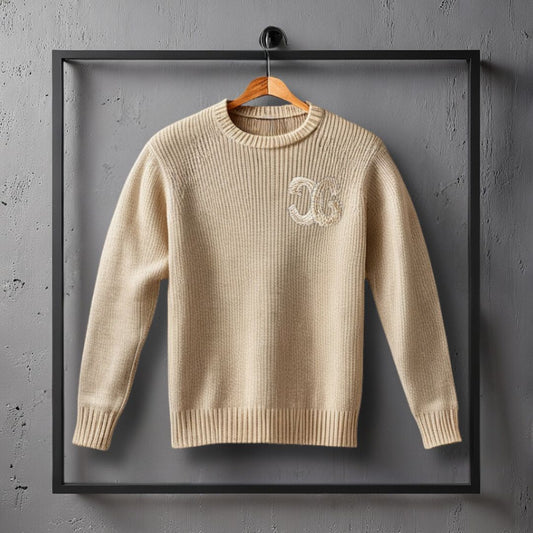 CŒUR STRICKPULLOVER BEIGE